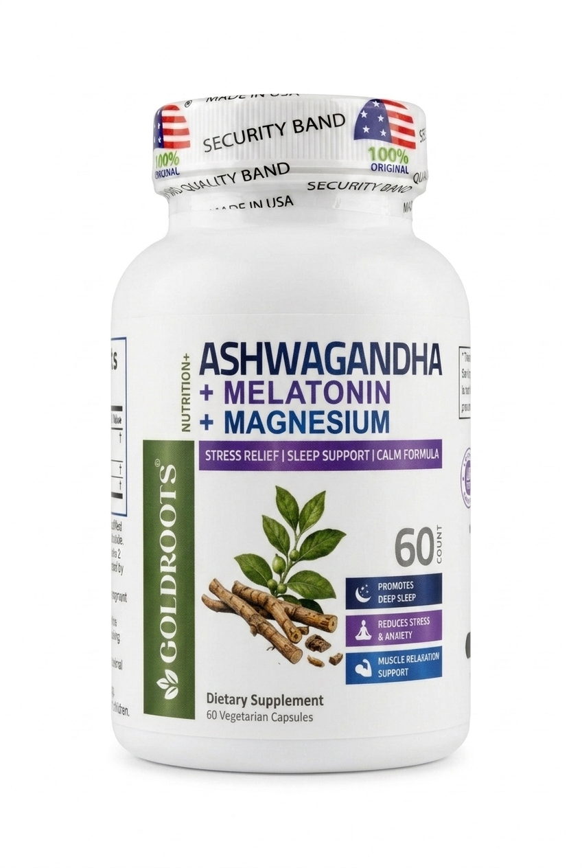 ASHWAGANDHA + MELATONIN + MAGNESIUM